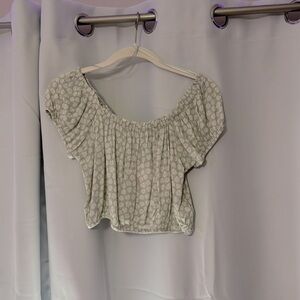 light green top, super cute in person and with jeans